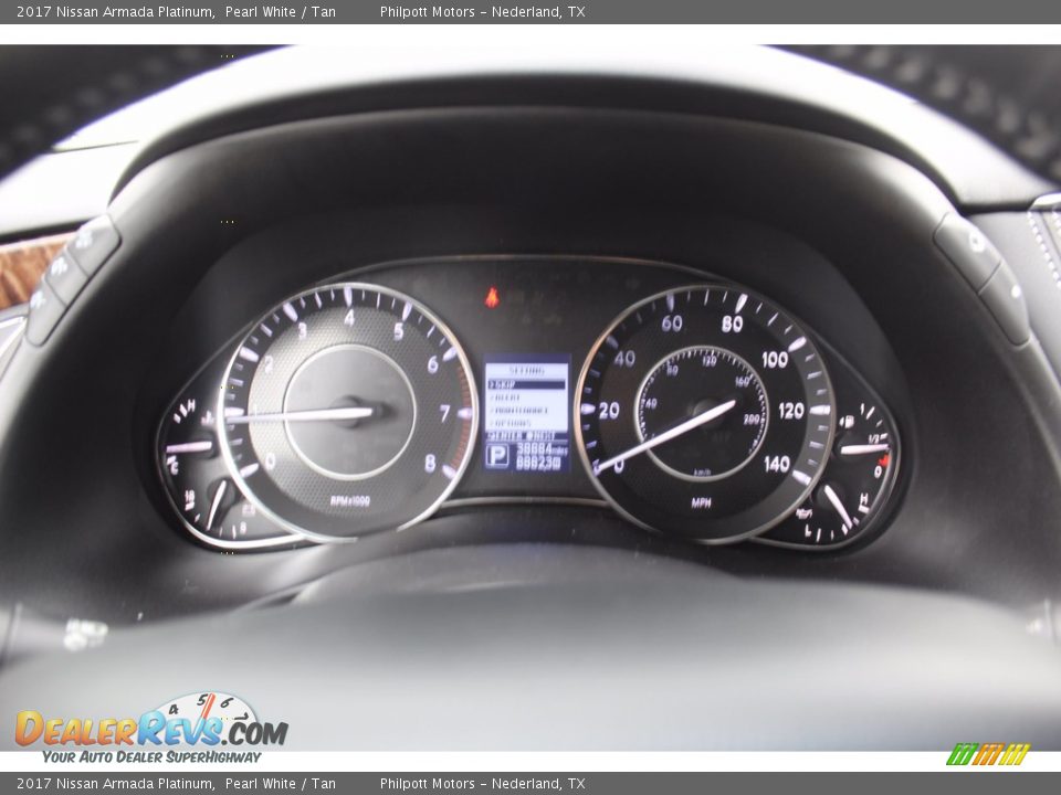 2017 Nissan Armada Platinum Pearl White / Tan Photo #18