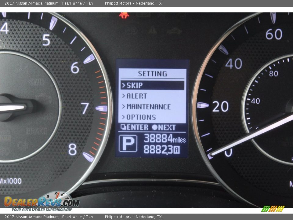 2017 Nissan Armada Platinum Pearl White / Tan Photo #19