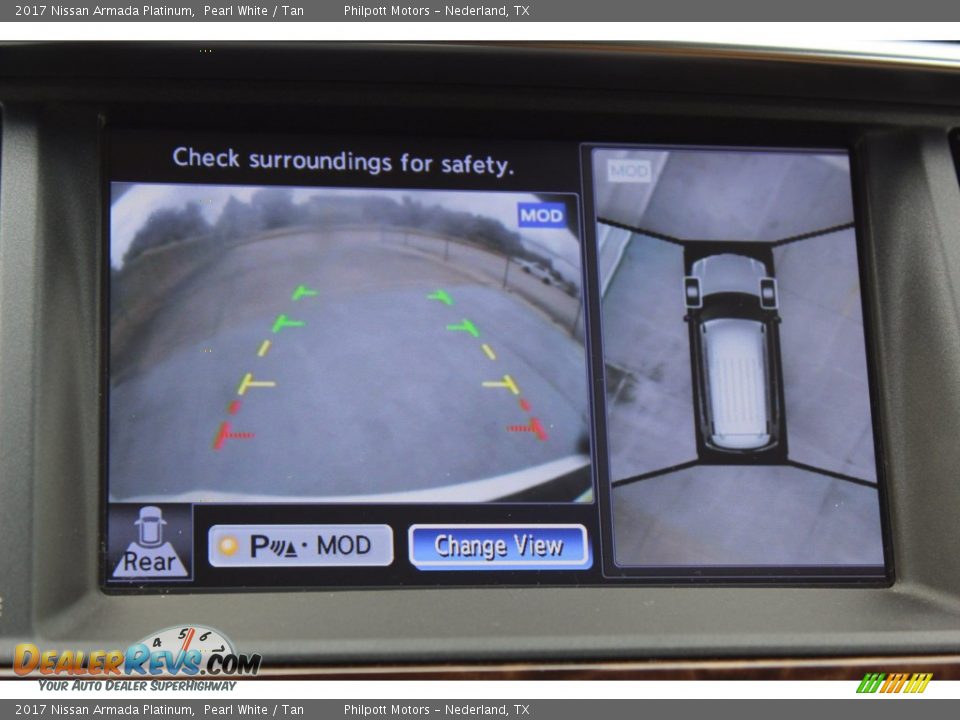 2017 Nissan Armada Platinum Pearl White / Tan Photo #23