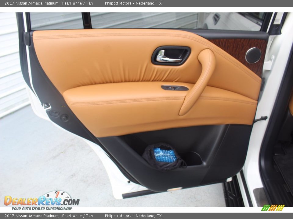 2017 Nissan Armada Platinum Pearl White / Tan Photo #25