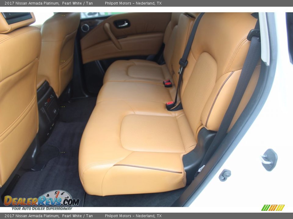 2017 Nissan Armada Platinum Pearl White / Tan Photo #26