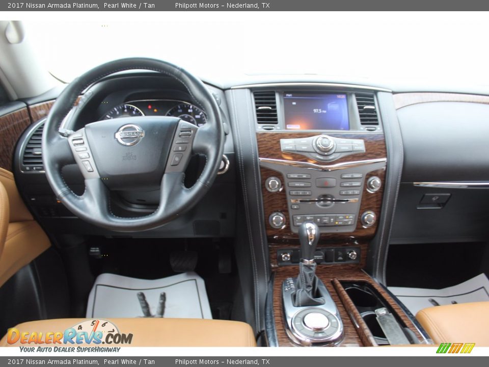 2017 Nissan Armada Platinum Pearl White / Tan Photo #27