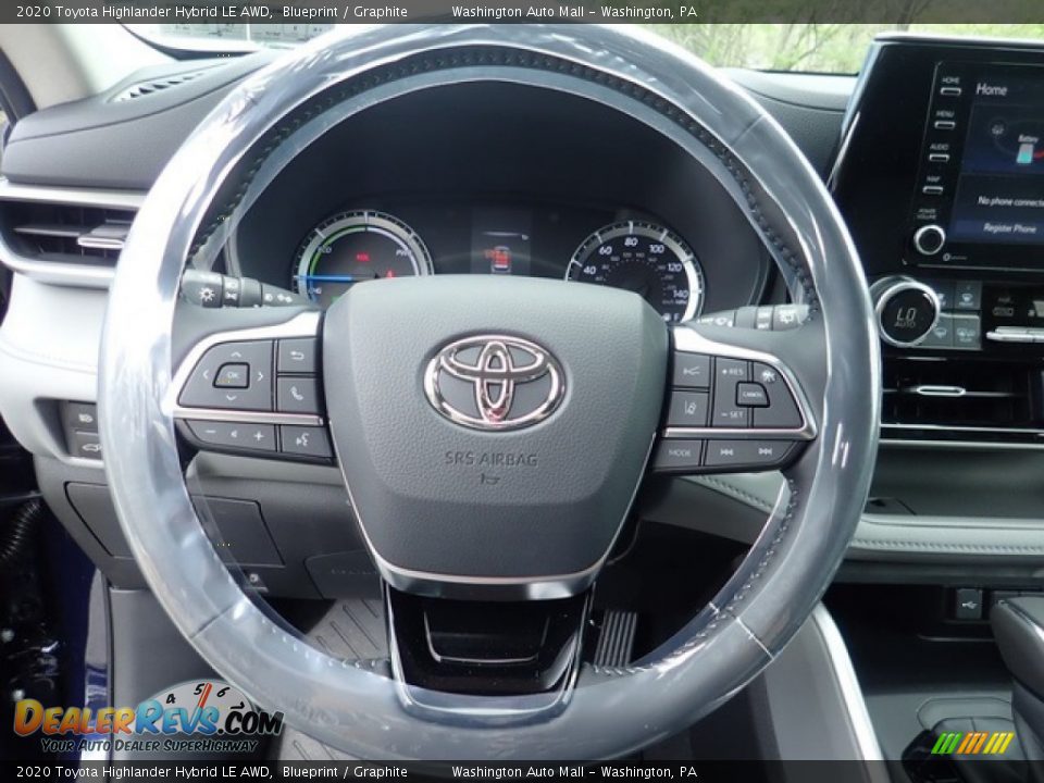 2020 Toyota Highlander Hybrid LE AWD Steering Wheel Photo #17