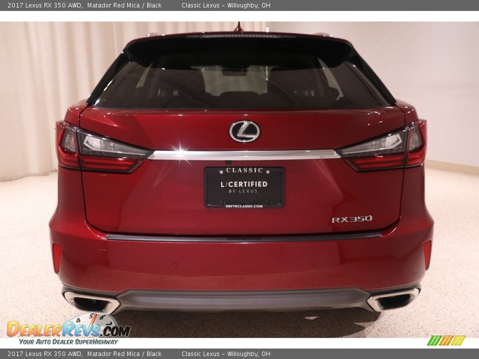 2017 Lexus RX 350 AWD Matador Red Mica / Black Photo #35