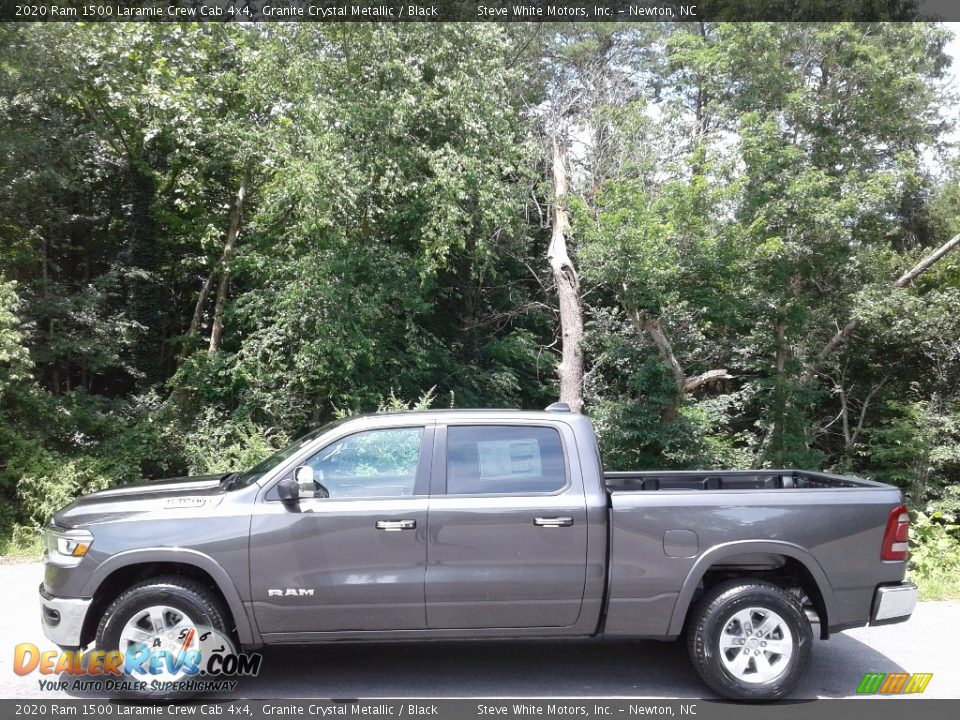 2020 Ram 1500 Laramie Crew Cab 4x4 Granite Crystal Metallic / Black Photo #1