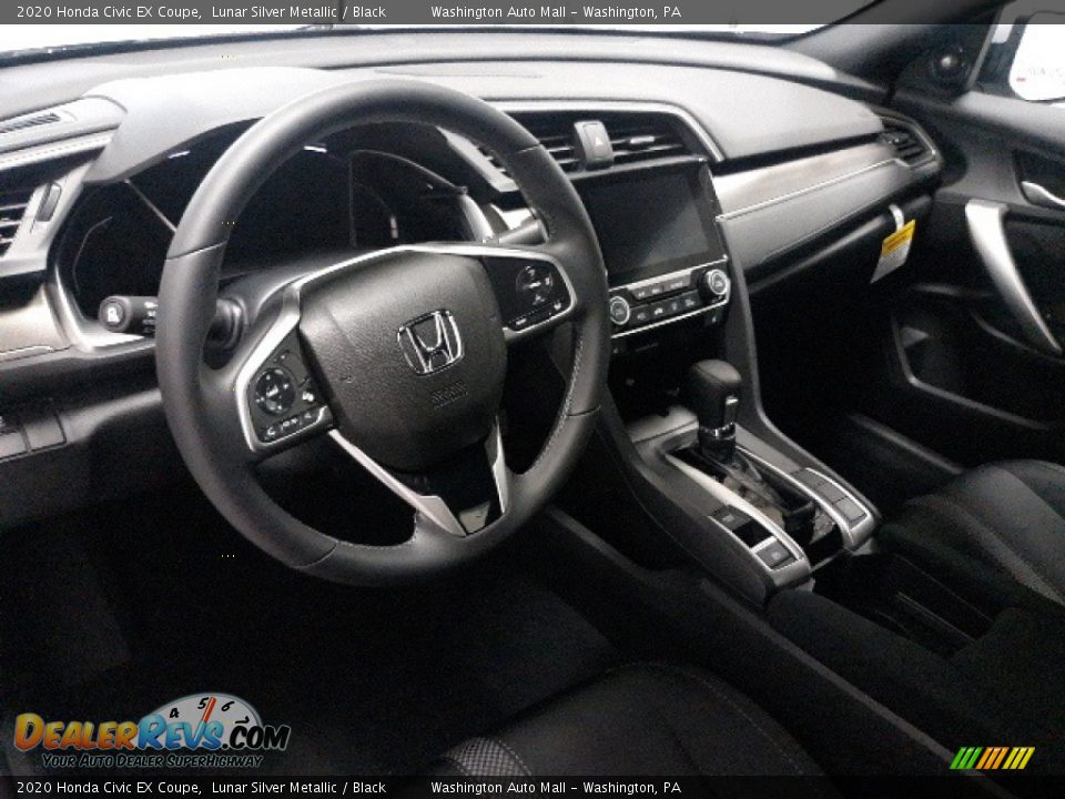 2020 Honda Civic EX Coupe Lunar Silver Metallic / Black Photo #3