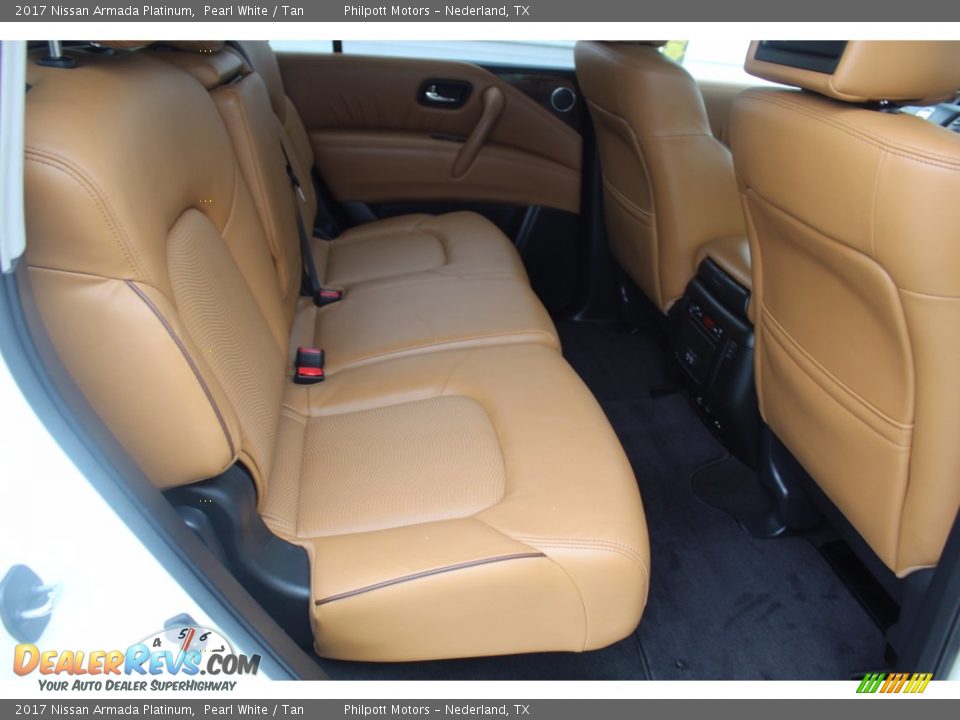 2017 Nissan Armada Platinum Pearl White / Tan Photo #33
