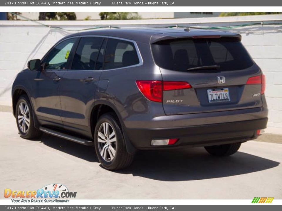 2017 Honda Pilot EX AWD Modern Steel Metallic / Gray Photo #2