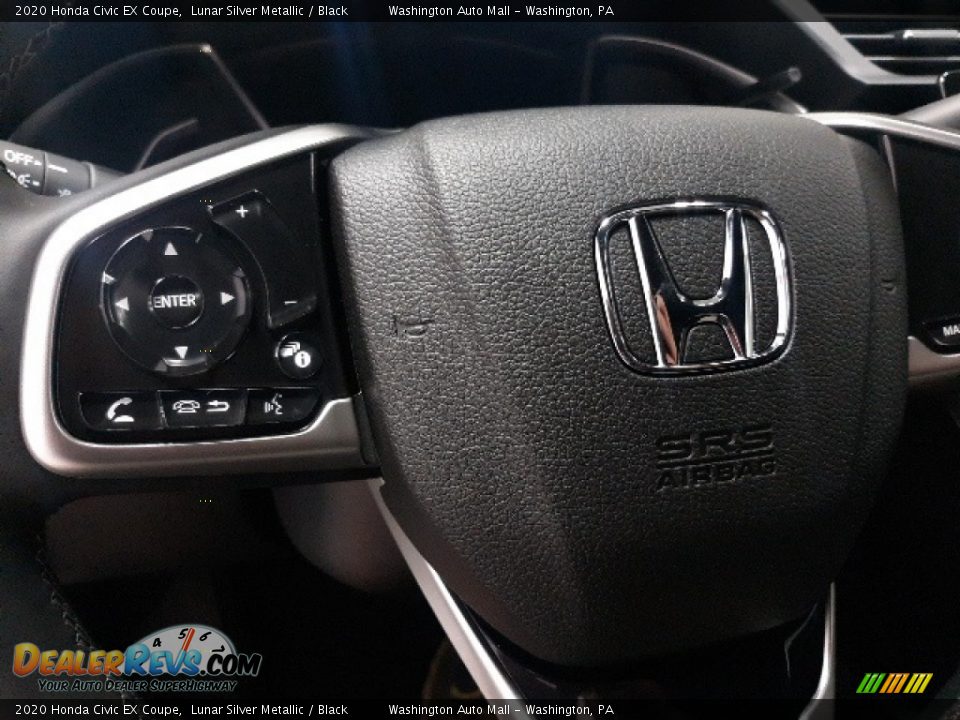 2020 Honda Civic EX Coupe Lunar Silver Metallic / Black Photo #5