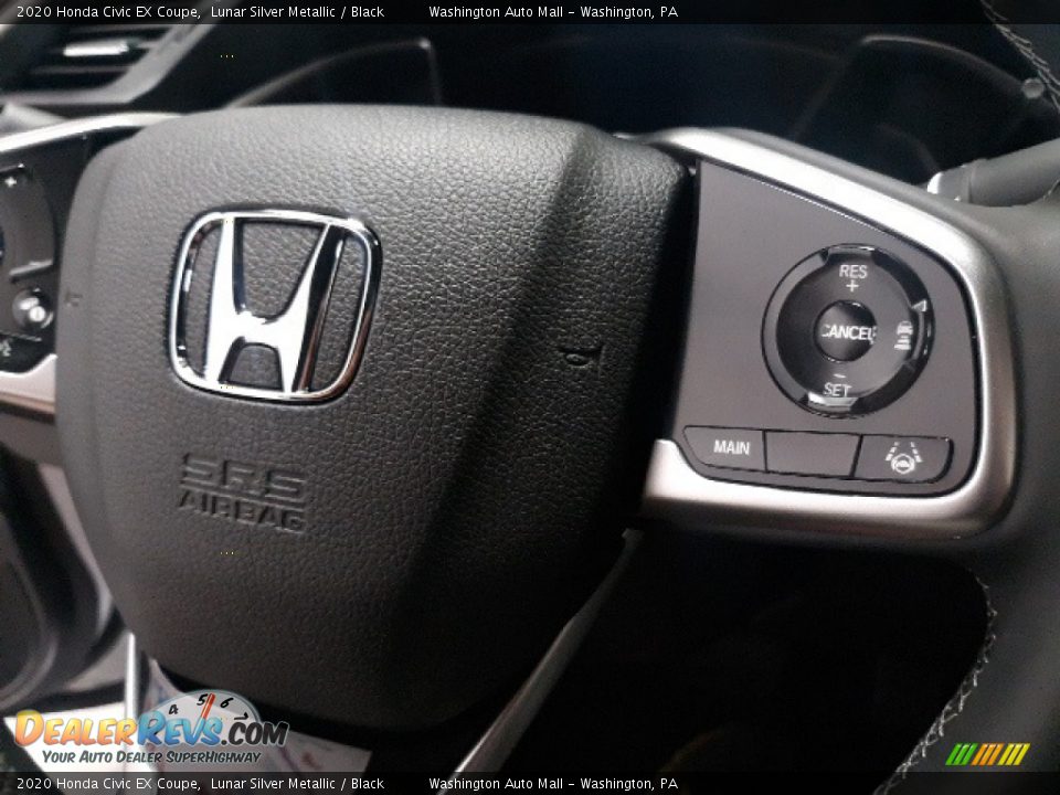 2020 Honda Civic EX Coupe Lunar Silver Metallic / Black Photo #6