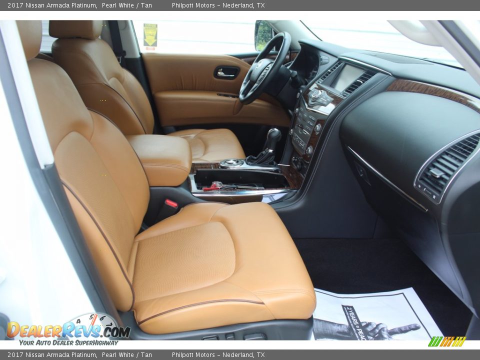 2017 Nissan Armada Platinum Pearl White / Tan Photo #35