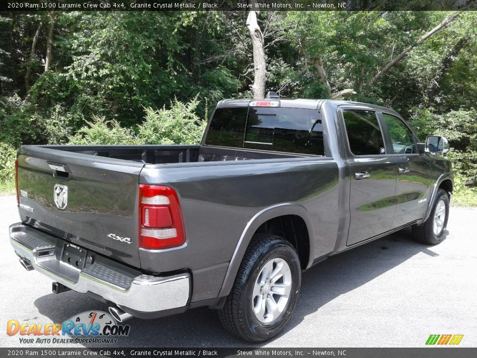 2020 Ram 1500 Laramie Crew Cab 4x4 Granite Crystal Metallic / Black Photo #6