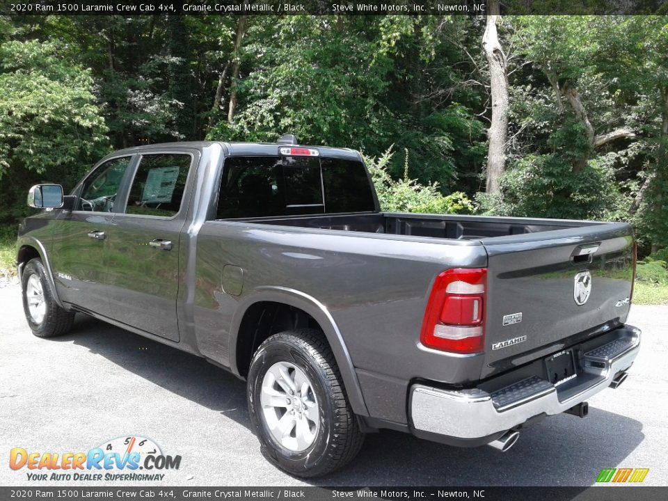 2020 Ram 1500 Laramie Crew Cab 4x4 Granite Crystal Metallic / Black Photo #9