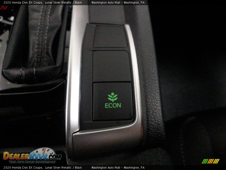 2020 Honda Civic EX Coupe Lunar Silver Metallic / Black Photo #16