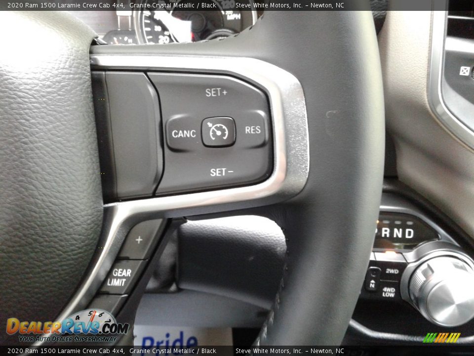 2020 Ram 1500 Laramie Crew Cab 4x4 Granite Crystal Metallic / Black Photo #19