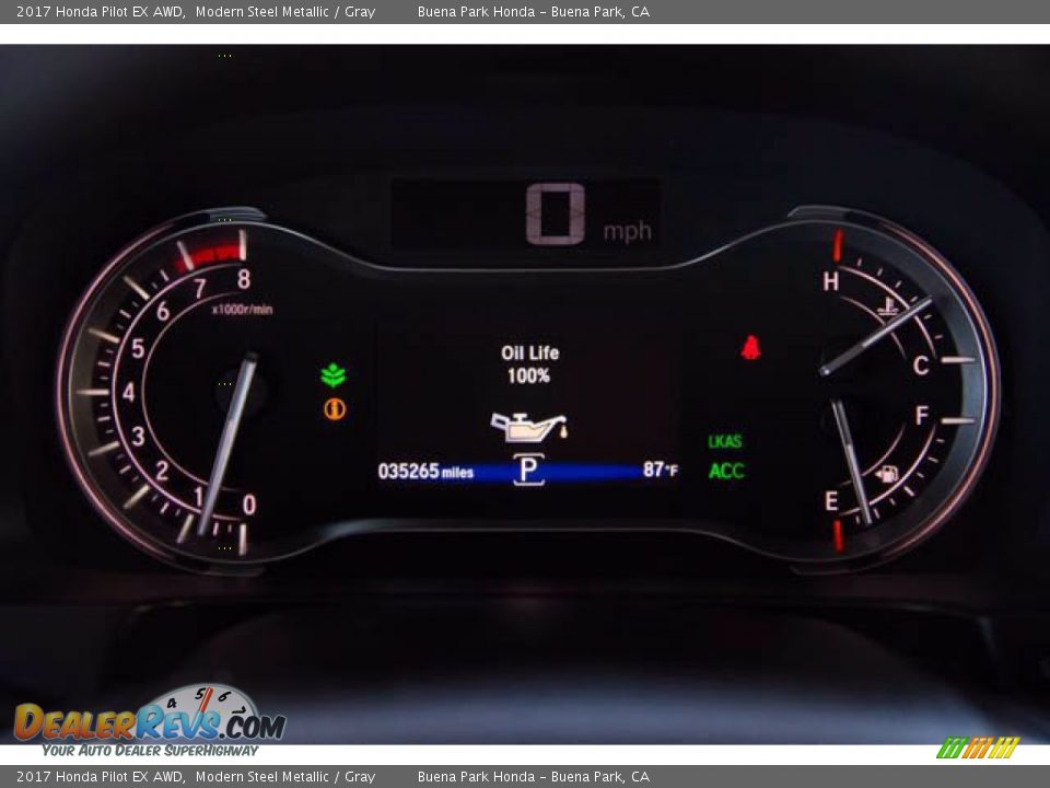 2017 Honda Pilot EX AWD Gauges Photo #28