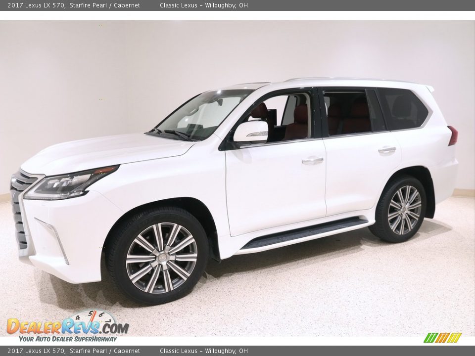 2017 Lexus LX 570 Starfire Pearl / Cabernet Photo #3