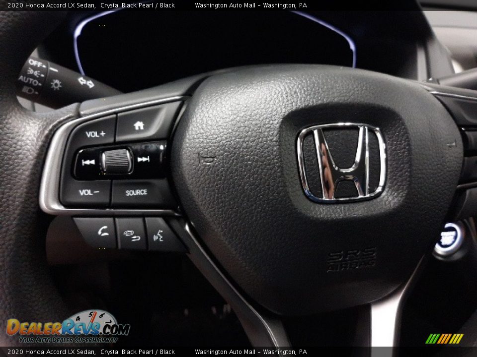 2020 Honda Accord LX Sedan Crystal Black Pearl / Black Photo #6