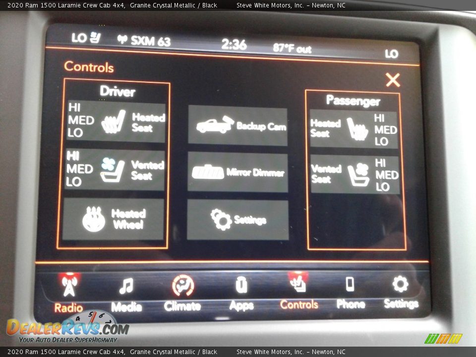 2020 Ram 1500 Laramie Crew Cab 4x4 Granite Crystal Metallic / Black Photo #25