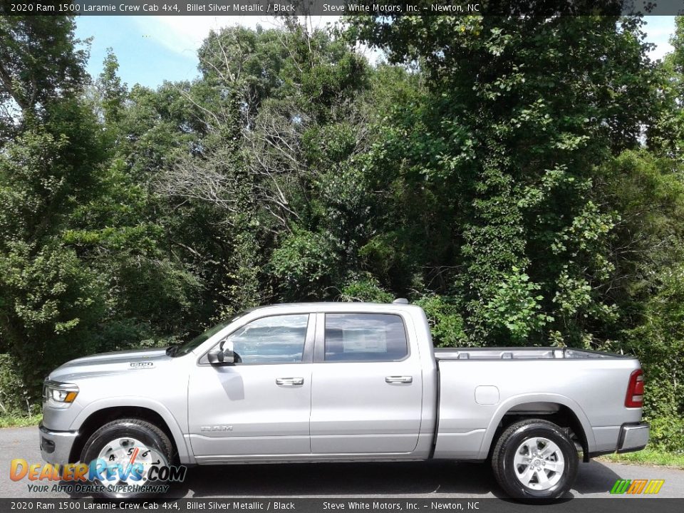 2020 Ram 1500 Laramie Crew Cab 4x4 Billet Silver Metallic / Black Photo #1