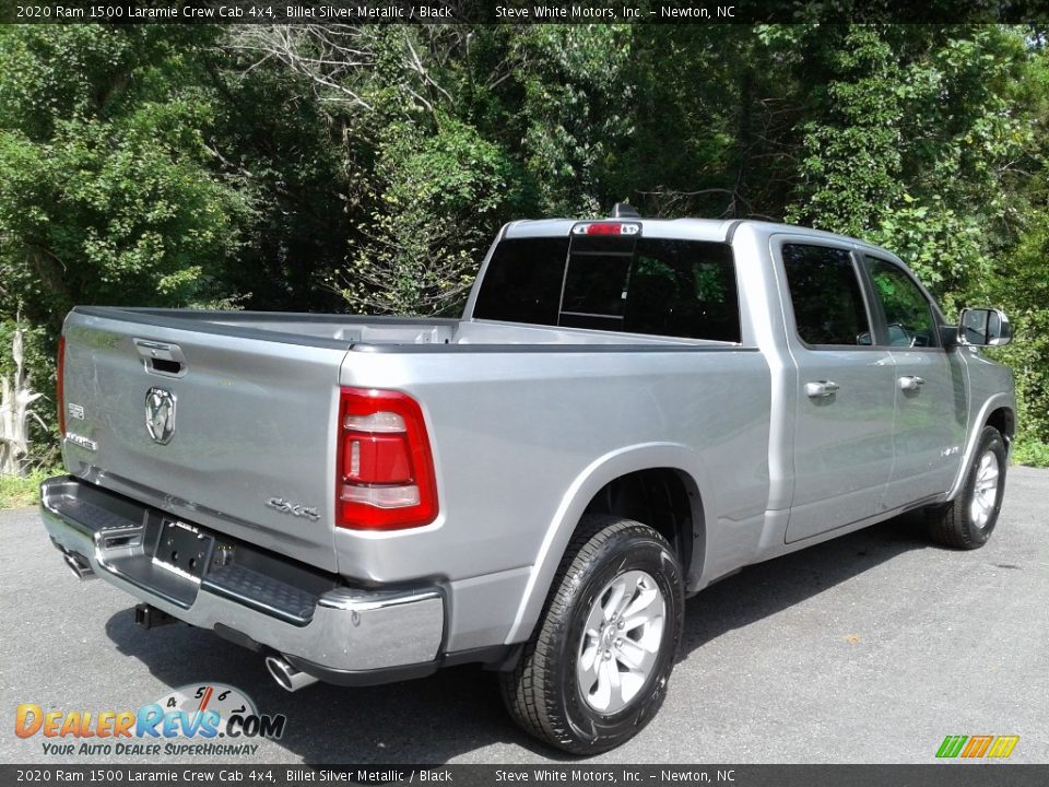2020 Ram 1500 Laramie Crew Cab 4x4 Billet Silver Metallic / Black Photo #6