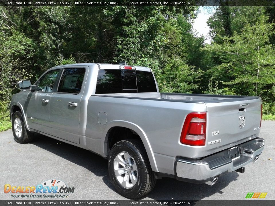 2020 Ram 1500 Laramie Crew Cab 4x4 Billet Silver Metallic / Black Photo #9