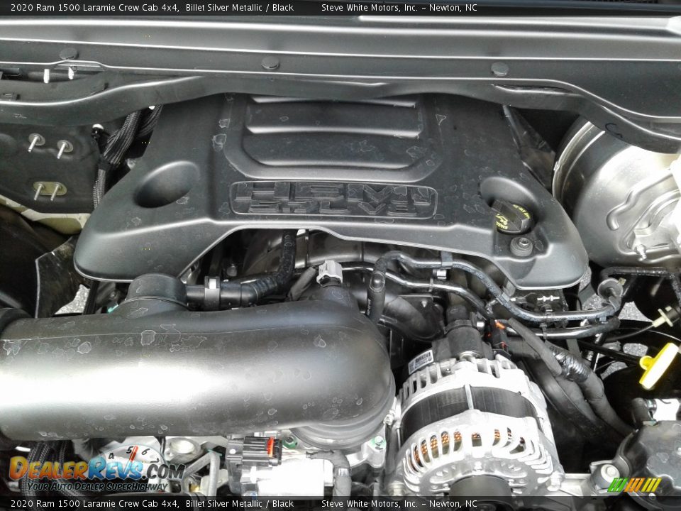 2020 Ram 1500 Laramie Crew Cab 4x4 Billet Silver Metallic / Black Photo #10