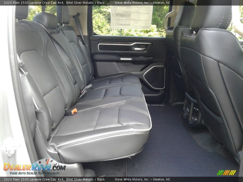 Rear Seat of 2020 Ram 1500 Laramie Crew Cab 4x4 Photo #16