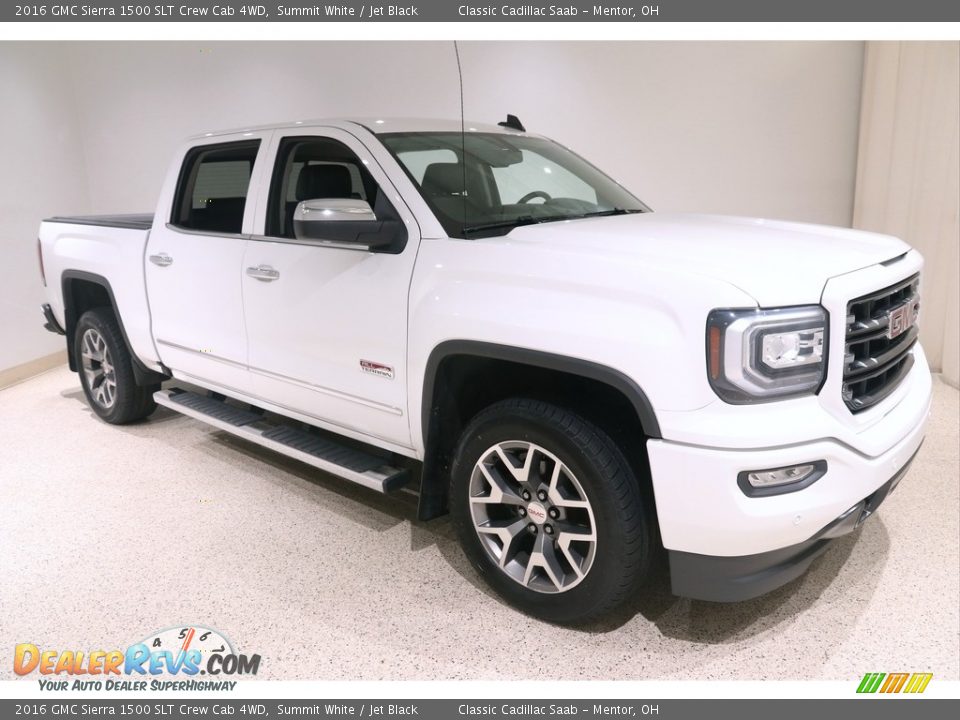 2016 GMC Sierra 1500 SLT Crew Cab 4WD Summit White / Jet Black Photo #1