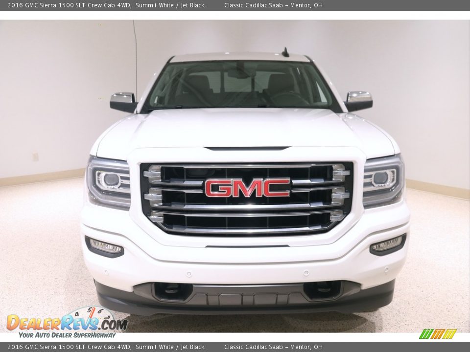 2016 GMC Sierra 1500 SLT Crew Cab 4WD Summit White / Jet Black Photo #2