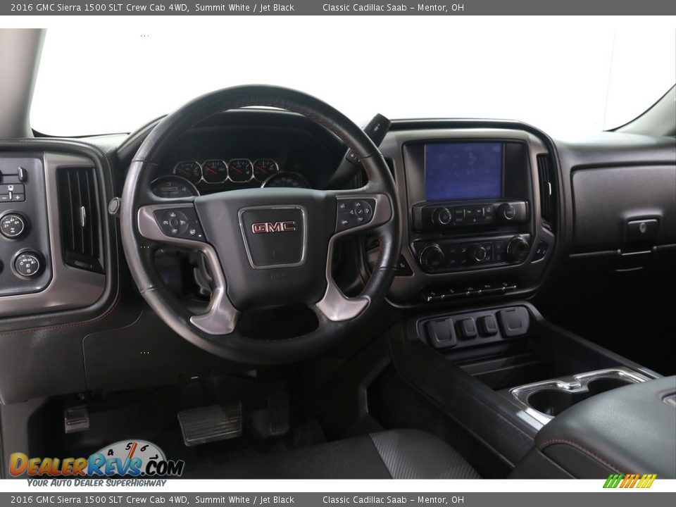 2016 GMC Sierra 1500 SLT Crew Cab 4WD Summit White / Jet Black Photo #7