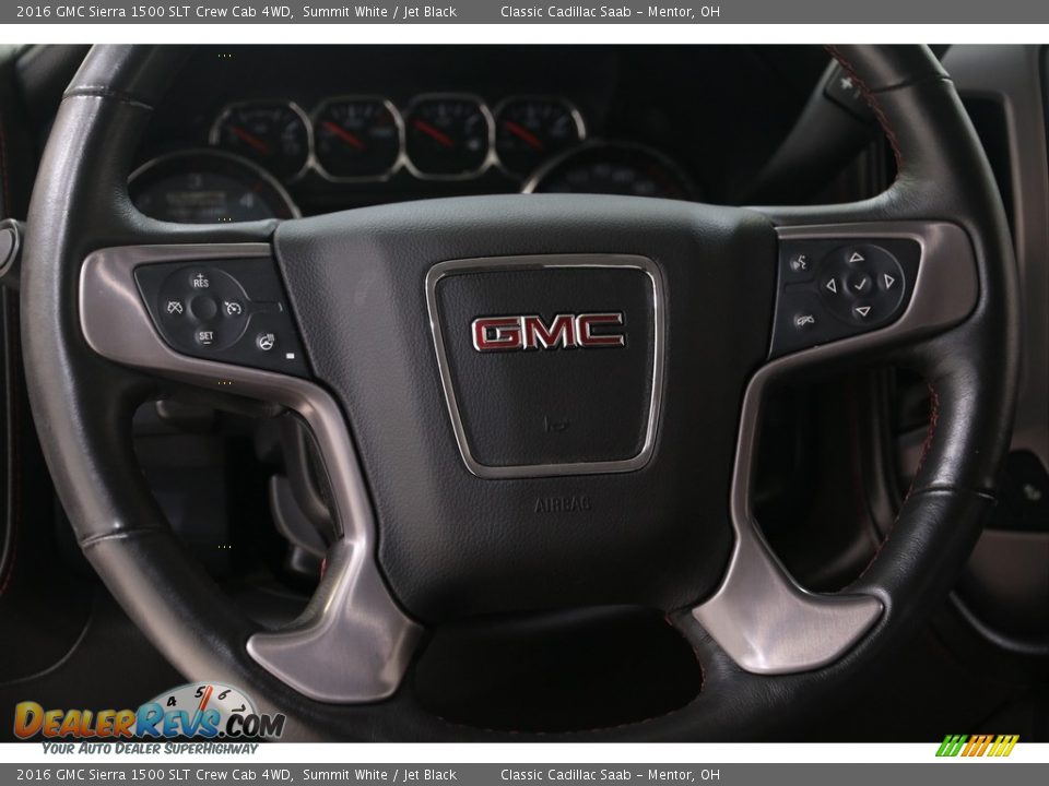 2016 GMC Sierra 1500 SLT Crew Cab 4WD Summit White / Jet Black Photo #8