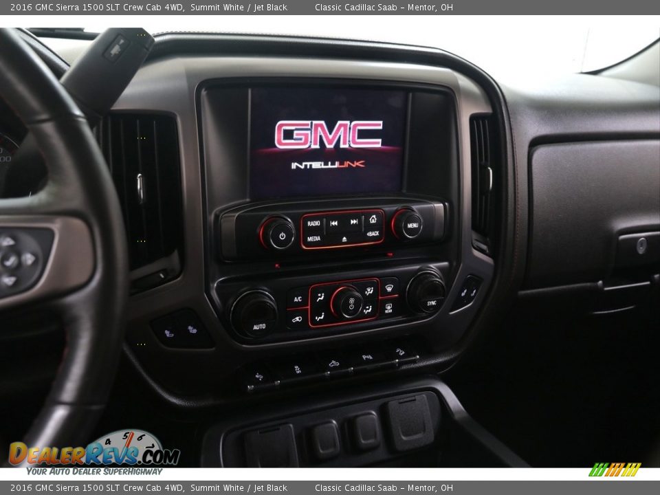 2016 GMC Sierra 1500 SLT Crew Cab 4WD Summit White / Jet Black Photo #10