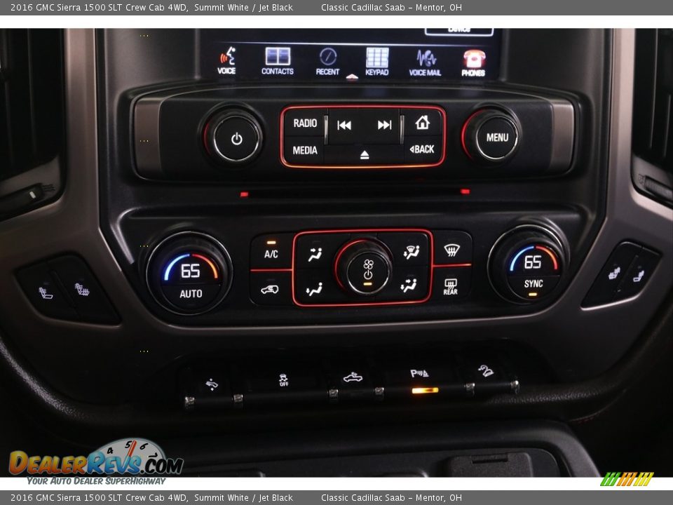 2016 GMC Sierra 1500 SLT Crew Cab 4WD Summit White / Jet Black Photo #14