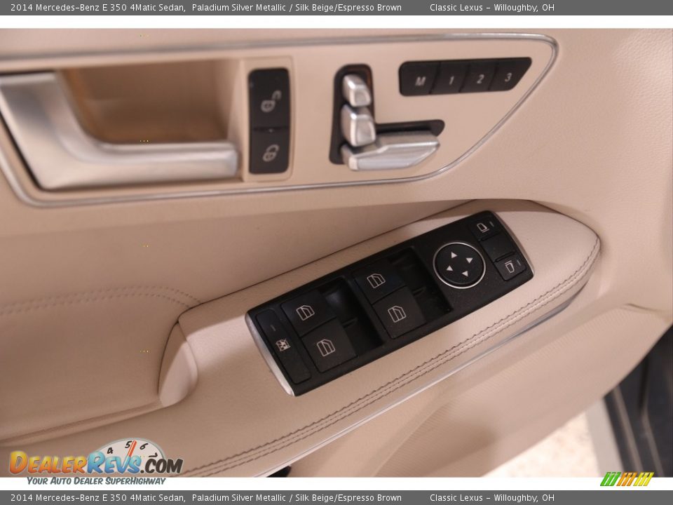 2014 Mercedes-Benz E 350 4Matic Sedan Paladium Silver Metallic / Silk Beige/Espresso Brown Photo #5