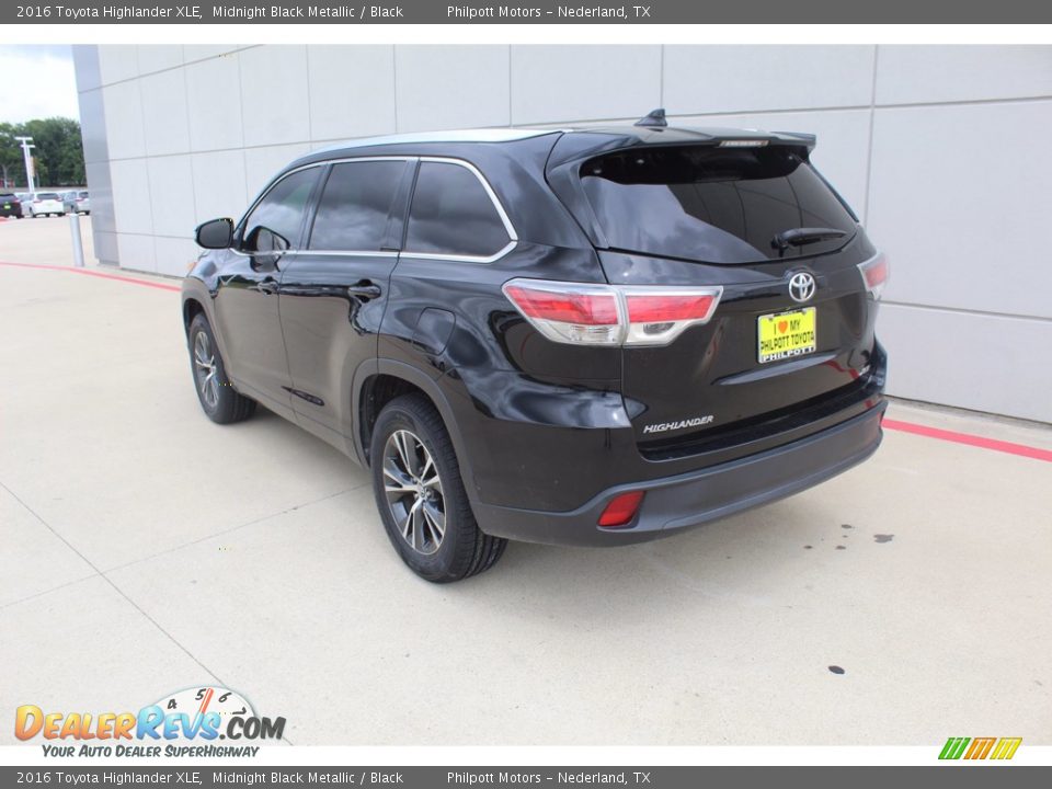2016 Toyota Highlander XLE Midnight Black Metallic / Black Photo #6