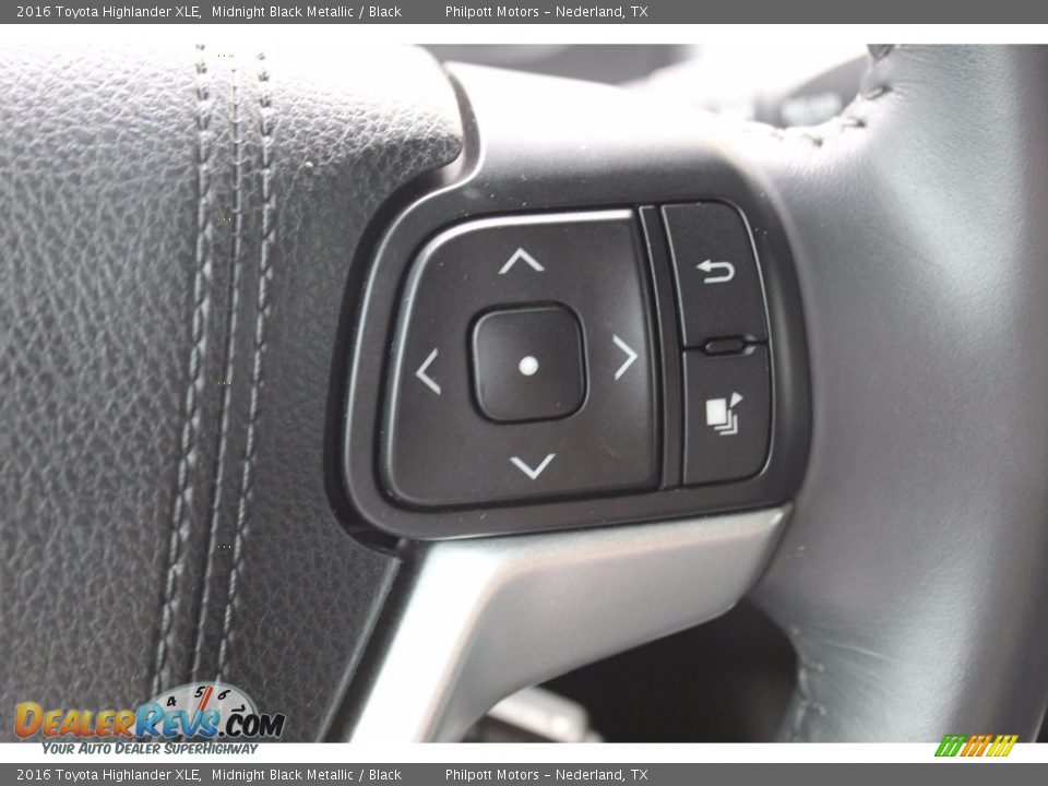 2016 Toyota Highlander XLE Midnight Black Metallic / Black Photo #12