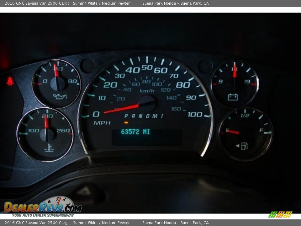 2016 GMC Savana Van 2500 Cargo Gauges Photo #24