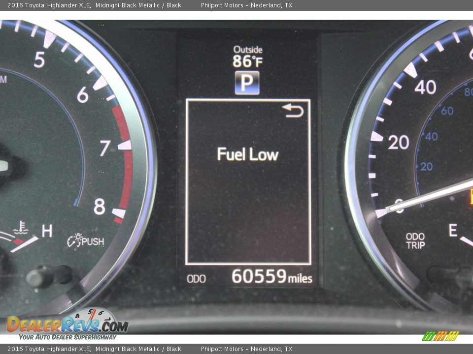 2016 Toyota Highlander XLE Midnight Black Metallic / Black Photo #14