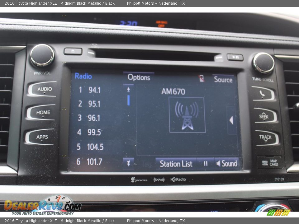 2016 Toyota Highlander XLE Midnight Black Metallic / Black Photo #15