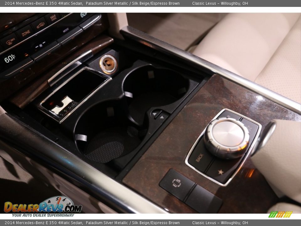 2014 Mercedes-Benz E 350 4Matic Sedan Paladium Silver Metallic / Silk Beige/Espresso Brown Photo #22