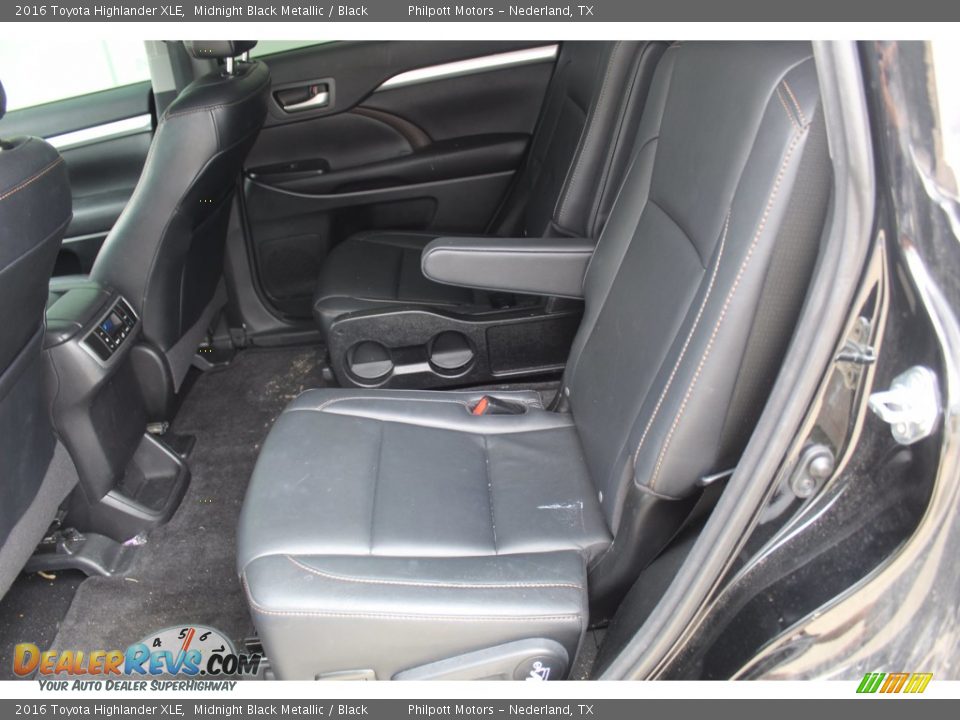 2016 Toyota Highlander XLE Midnight Black Metallic / Black Photo #21
