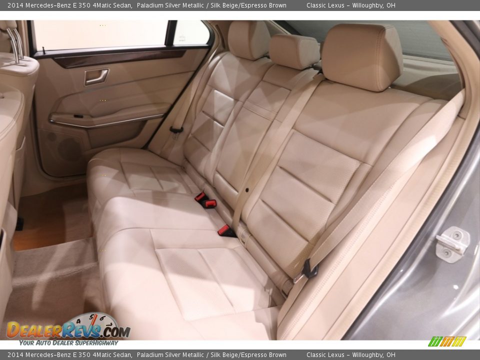 2014 Mercedes-Benz E 350 4Matic Sedan Paladium Silver Metallic / Silk Beige/Espresso Brown Photo #29