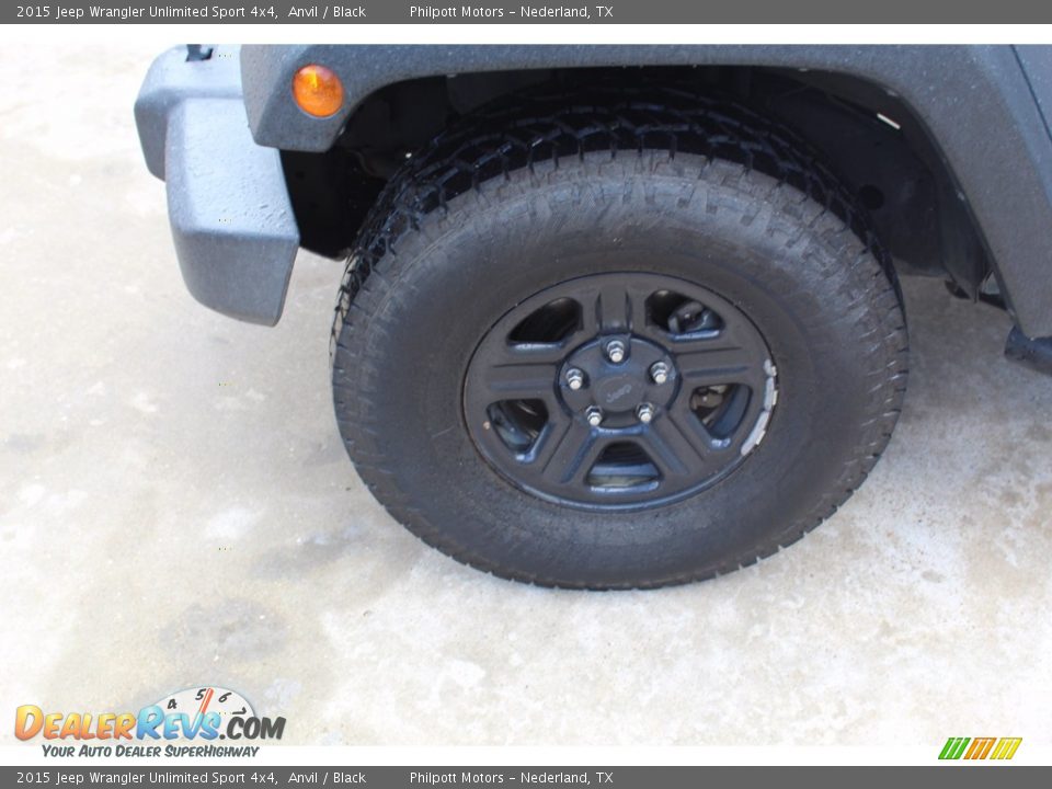 2015 Jeep Wrangler Unlimited Sport 4x4 Anvil / Black Photo #5