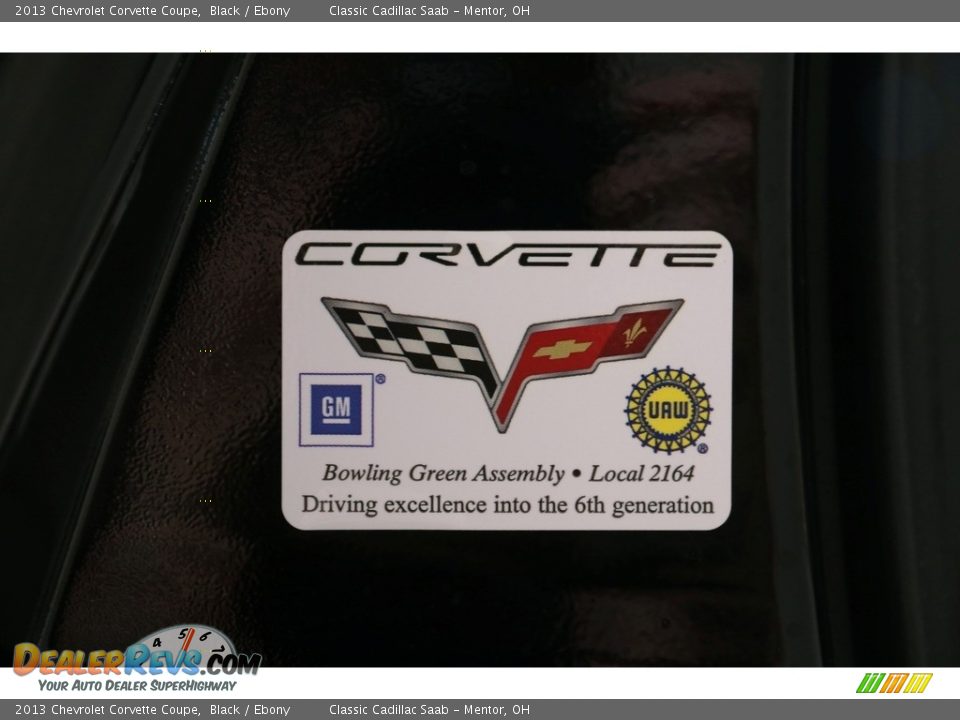 2013 Chevrolet Corvette Coupe Black / Ebony Photo #32