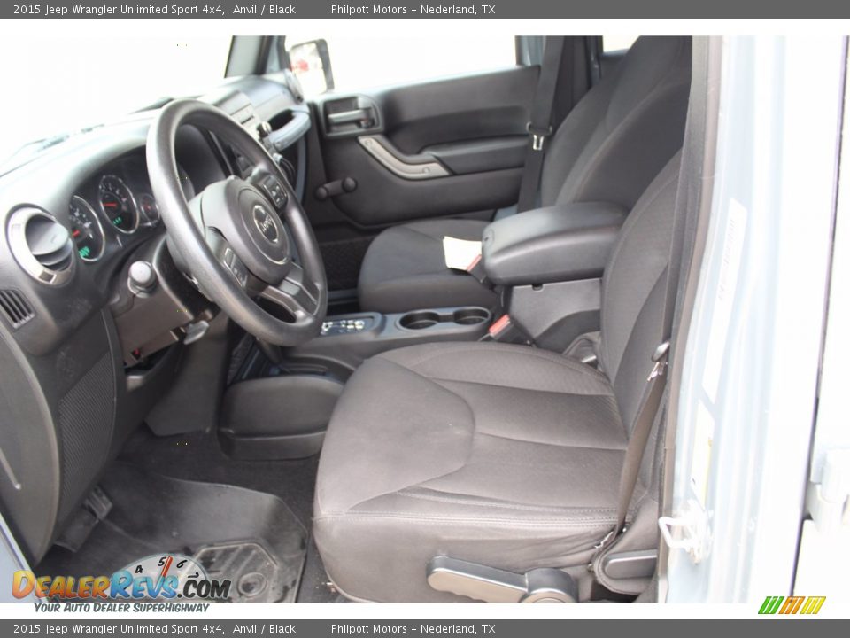 2015 Jeep Wrangler Unlimited Sport 4x4 Anvil / Black Photo #10