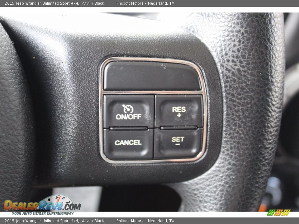 2015 Jeep Wrangler Unlimited Sport 4x4 Anvil / Black Photo #12