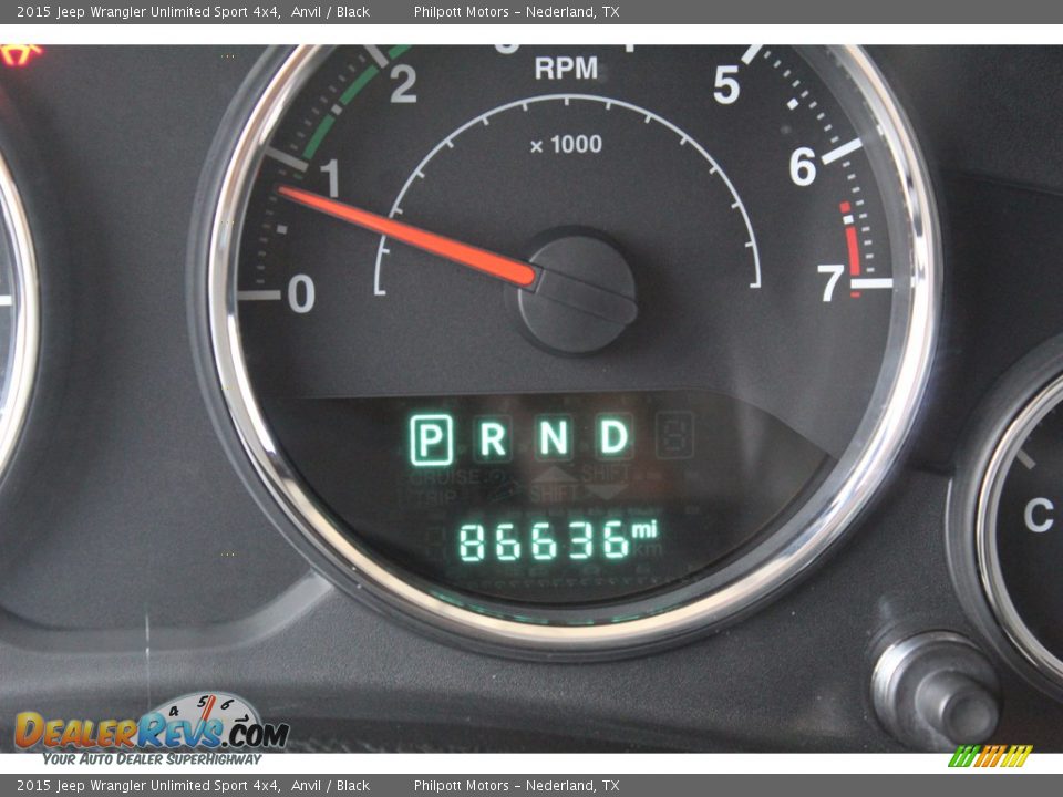 2015 Jeep Wrangler Unlimited Sport 4x4 Anvil / Black Photo #14