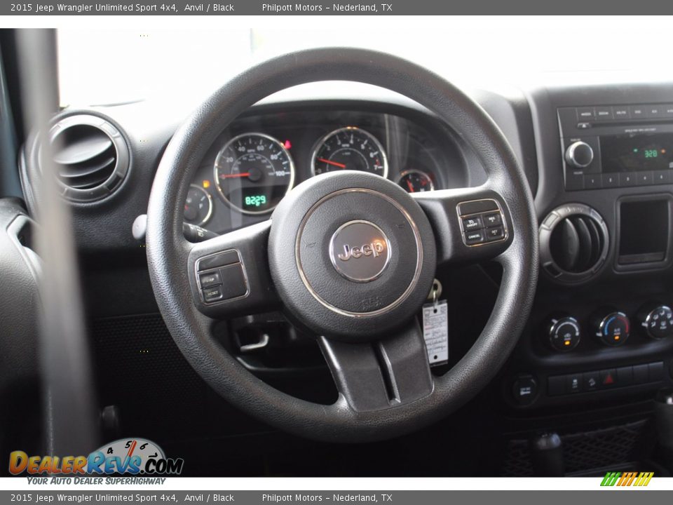 2015 Jeep Wrangler Unlimited Sport 4x4 Anvil / Black Photo #20