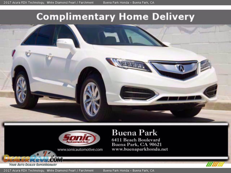 2017 Acura RDX Technology White Diamond Pearl / Parchment Photo #1